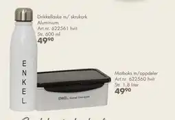 Sparkjøp Drikkeflaske m/ skrukork Aluminium, NOK 49.9 tilbud