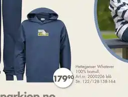 Sparkjøp Hettegenser Whatever 100% bomull, NOK 179.9 tilbud