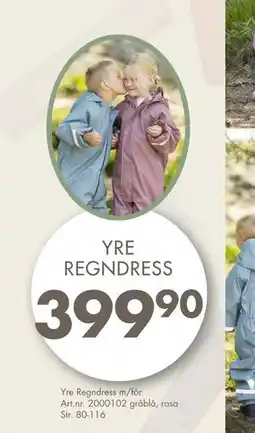 Sparkjøp Yre Regndress, NOK 399.9 tilbud