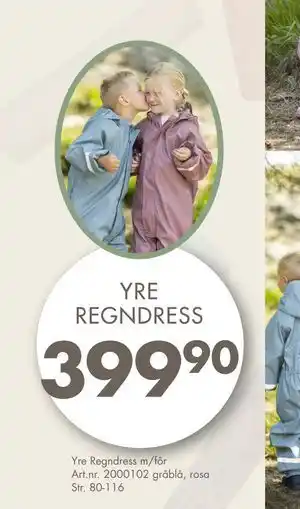 Sparkjøp Yre Regndress, NOK 399.9 tilbud