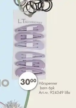 Sparkjøp Hårspenner barn 6pk, NOK 30 tilbud