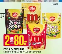 Europris FREIA SJOKOLADE, NOK 80 tilbud