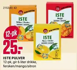 Europris ISTE PULVER, NOK 25 tilbud