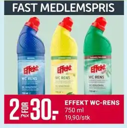 Europris EFFEKT WC-RENS, Medlemspris tilbud