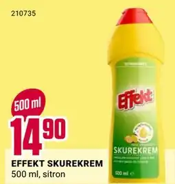Europris EFFEKT SKUREKREM, NOK 14.9 tilbud