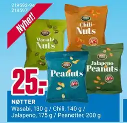 Europris NØTTER, NOK 25 tilbud