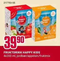 Europris FRUKTDRIKK HAPPY KIDS, NOK 39.9 tilbud