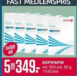 Europris KOPIPAPIR, Medlemspris tilbud