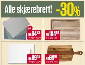 Europris Alle skjærebrett! tilbud