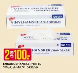 Europris ENGANGSHANSKER VINYL, NOK 100 tilbud