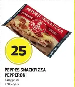 Bunnpris PEPPES SNACKPIZZA PEPPERONI, NOK 25 tilbud