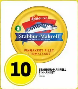 Bunnpris STABBUR-MAKRELL FINHAKKET, NOK 10 tilbud