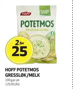 Bunnpris Hoff Potetmos Gressløk/Melk, NOK 25 tilbud