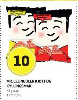 Bunnpris MR. LEE NUDLER KJØTT OG KYLLINGSMAK, NOK 10 tilbud