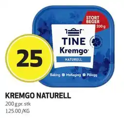 Bunnpris KREMGO NATURELL, NOK 25 tilbud