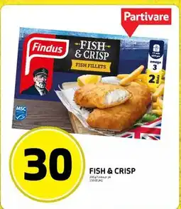 Bunnpris FISH & CRISP, NOK 30 tilbud