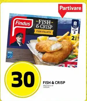 Bunnpris FISH & CRISP, NOK 30 tilbud