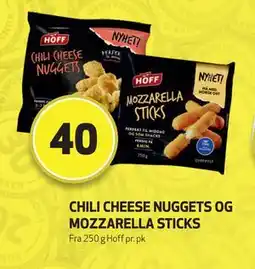 Bunnpris CHILI CHEESE NUGGETS OG MOZZARELLA STICKS, NOK 40 tilbud