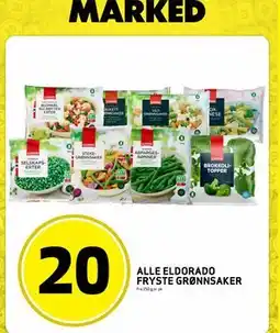 Bunnpris ALLE ELDORADO FRYSTE GRØNNSAKER, NOK 20 tilbud
