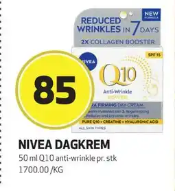 Bunnpris NIVEA DAGKREM, NOK 85 tilbud