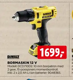 jem & fix DEWALT BORMASKIN 12 V tilbud
