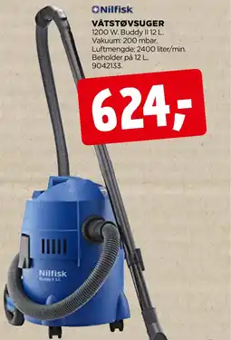 jem & fix Nilfisk VÅTSTØVSUGER tilbud