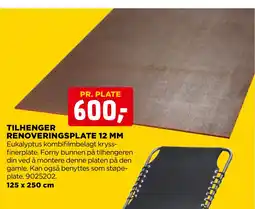 jem & fix TILHENGER RENOVERINGSPLATE 12 MM tilbud