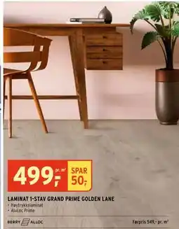 Montér LAMINAT 1-STAV GRAND PRIME GOLDEN LANE, NOK 499 tilbud