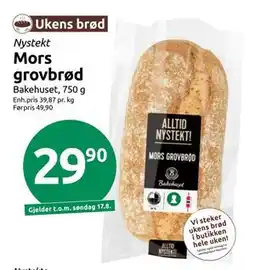 Joker Mors grovbrød, NOK 29.9 tilbud
