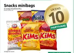 Joker Snacks minibags, NOK 10 tilbud