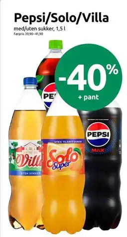 Joker Pepsi/Solo/Villa tilbud