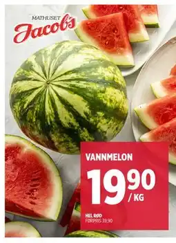 Jacobs VANNMELON, NOK 19.9 tilbud