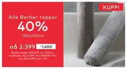 Skeidar Alle Berber tepper tilbud