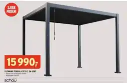 Montér FLEMMING PERGOLA 3X3X2, 3M SORT, NOK 15990 tilbud