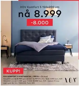 Skeidar XOV KOMFORT 5 KONTINENTAL tilbud