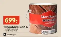 Montér TERRASSEOLJE EKSKLUSIV 3L, NOK 699 tilbud