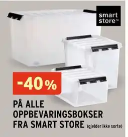 Montér 40% PÅ ALLE OPPBEVARINGSBOKSER FRA SMART STORE tilbud