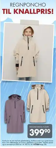 Sparkjøp VESTLAND PONCHO TIL BARN, NOK 399.9 tilbud