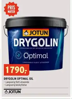 Montér DRYGOLIN OPTIMAL 10L, NOK 1790 tilbud