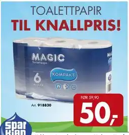 Sparkjøp TOALETTPAPIR, NOK 50 tilbud