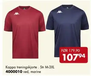 Sparkjøp Kappa treningskjorte, NOK 107.94 tilbud