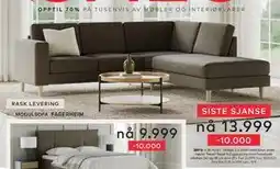 Skeidar Modulsofa Fagrheim, NOK 13999 tilbud