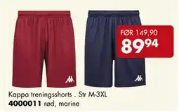 Sparkjøp Kappa treningsshorts, NOK 89.94 tilbud