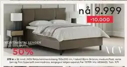 Skeidar Relax kontinentalseng, NOK 9999 tilbud