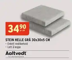 Montér STEIN HELLE GRÅ 30x30x5 CM, NOK 34.9 tilbud