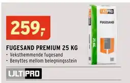 Montér FUGESAND PREMIUM 25 KG, NOK 259 tilbud