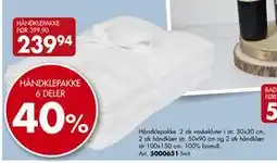 Sparkjøp HÅNDKLEPAKKE, NOK 239.94 tilbud