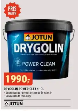 Montér DRYGOLIN POWER CLEAN 10L, NOK 1990 tilbud