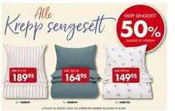 Sparkjøp Alle KREPP SENGESETT, NOK 149.95 tilbud