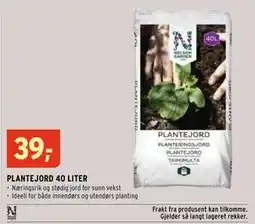 Montér PLANTEJORD 40 LITER, NOK 39 tilbud